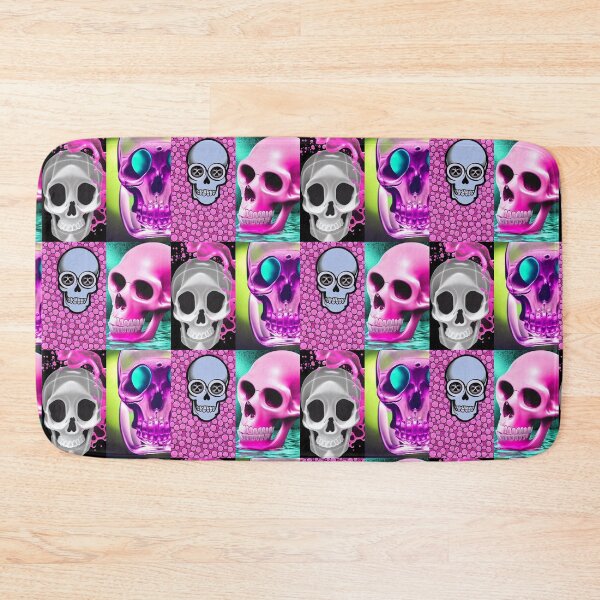 Item preview, Bubble Gum Pink Skulls designed and sold by Riccivela.