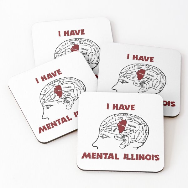 Item preview, I Have Mental Illinois Funny Men Women designed and sold by Big Twelve.