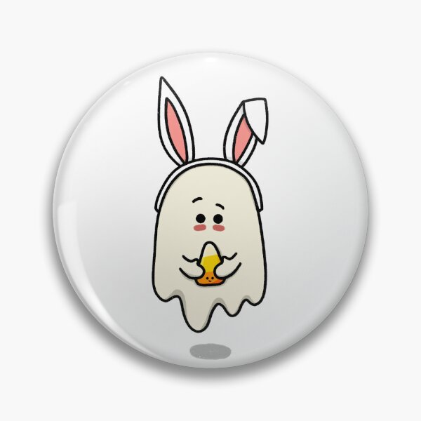 Item preview, Cute Ghost Dressed as Bunny with Candy-Corn designed and sold by sammleavitt.