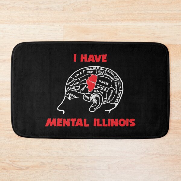 Item preview, I Have Mental Illinois Funny Men Women designed and sold by Big Twelve.
