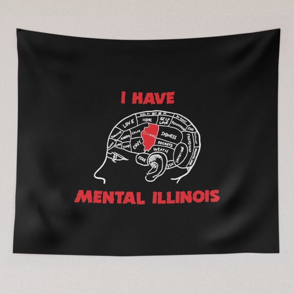 Item preview, I Have Mental Illinois Funny Men Women designed and sold by Big Twelve.
