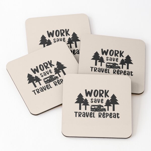 Item preview, Work save travel repeat designed and sold by sams-eshophere.