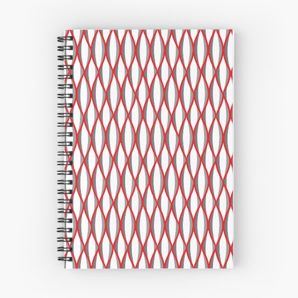 Item preview, Mid-Century Ribbon Print, Red, Gray and White designed and sold by Marymarice.