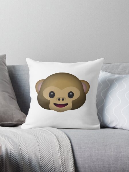 Monkey emoji pillow best sale