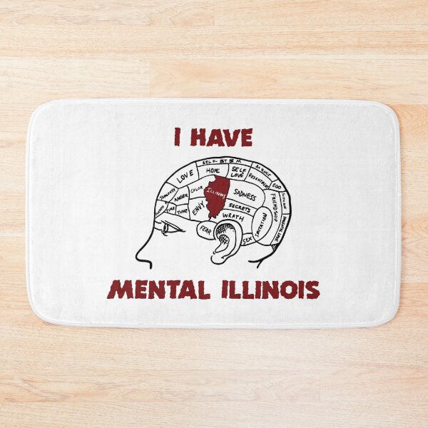 Item preview, I Have Mental Illinois Funny Men Women designed and sold by Big Twelve.
