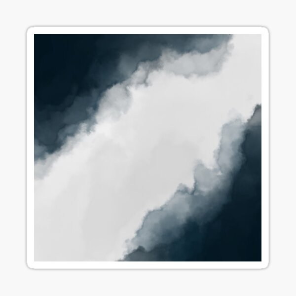 Inverted River Abstract Sticker