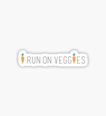 I Run on Veggies Carrot Sticker