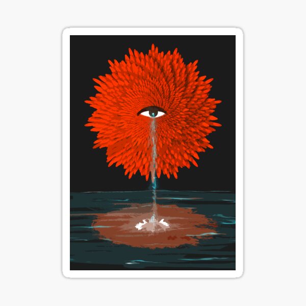 Chrysanthemum Thrown Sticker