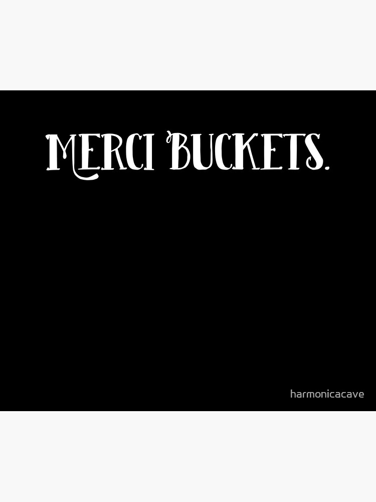 "Merci Buckets." Travel Coffee Mug for Sale by harmonicacave Redbubble