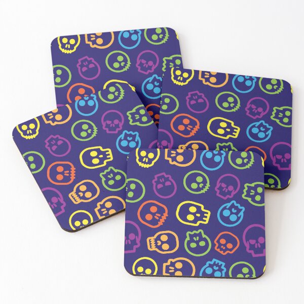 Item preview, cute skull pattern colorful girls boys October 31 2022 designed and sold by K0tK0tu.