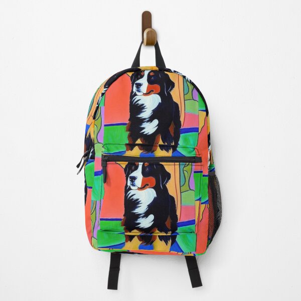 Item preview, Funny Cool Bernese Mountain Dog Cubism Style Art designed and sold by Nature's Fancy.