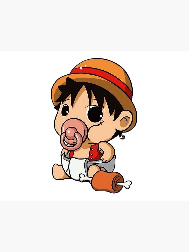 luffy kawai chibi cute, onepiece anime. vector design and doodle