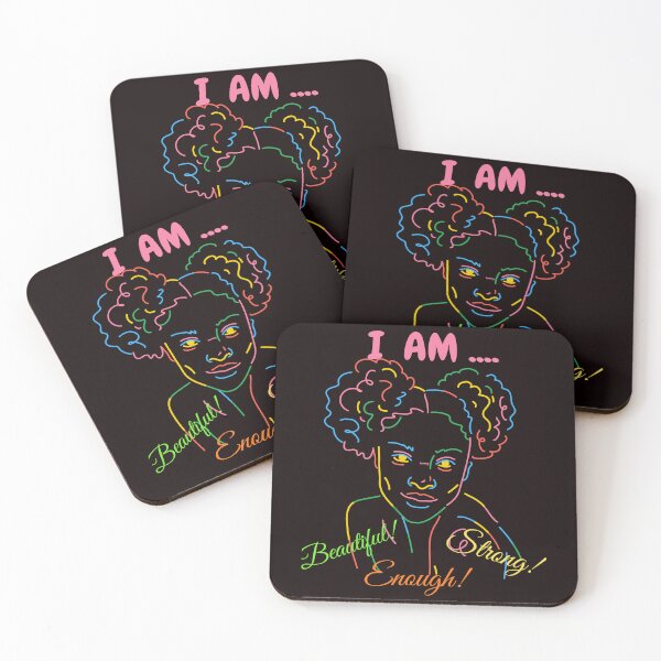 Item preview, I Am....Beautiful! Strong! Enough! designed and sold by SunMoonBeyond.