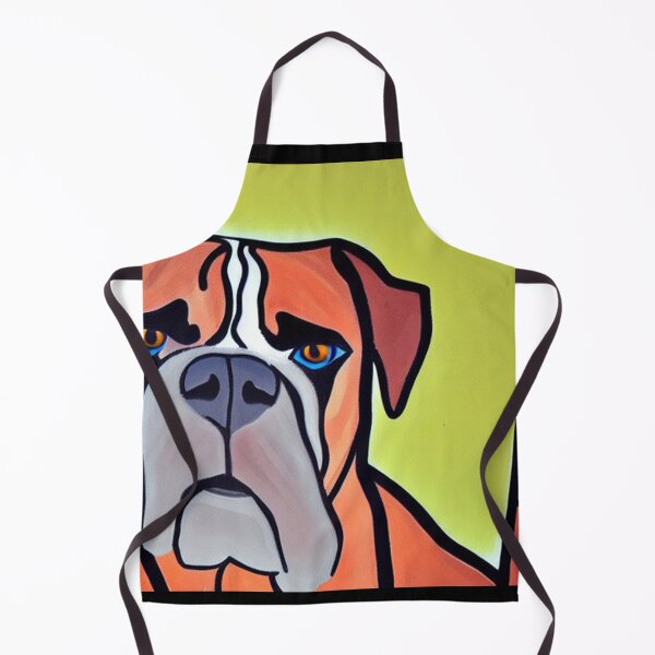 Item preview, Funny Cool Boxer Dog Cubism Style Art designed and sold by Nature's Fancy.
