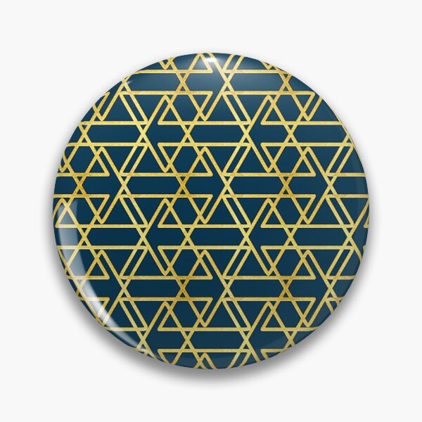 Item preview, Gold Tribal Pattern on Prussian Blue  designed and sold by Salote Faotusia.
