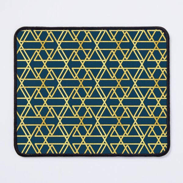 Item preview, Gold Tribal Pattern on Prussian Blue  designed and sold by Salote Faotusia.