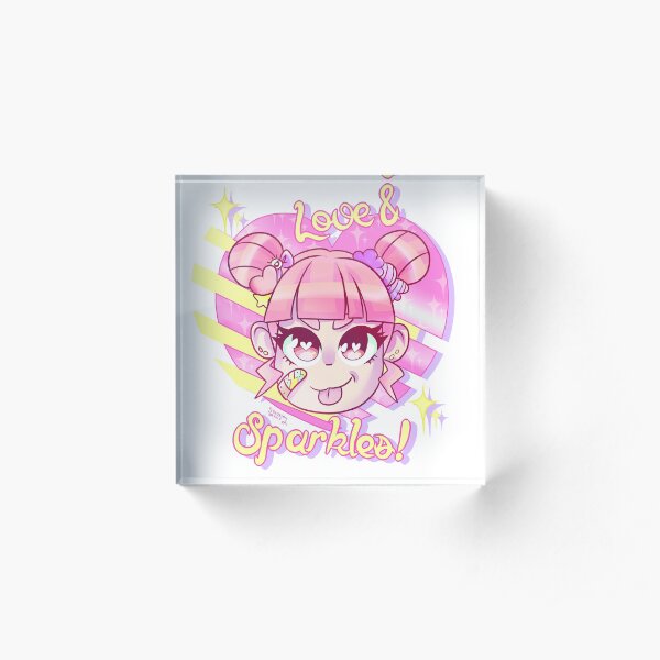 Love & Sparkles! Acrylic Block