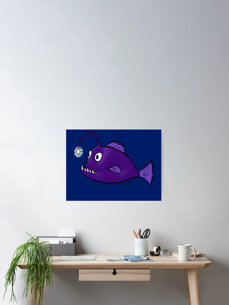 Thumbnail 2 of 3, Poster, Angler Fish designed and sold by RayRayViolet.