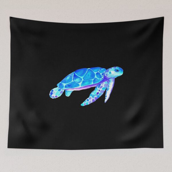 Item preview, Sea Turtle Watercolor Blue designed and sold by The Love Quill.