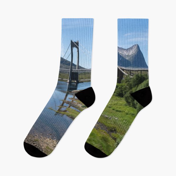 Item preview, Wonderful landscapes in Norway. Nordland. Beautiful scenery of Kjerringstraumen Bru (Efjord bridges) on the Efjorden. Another planet background. It is located in Narvik municipality. designed and sold by Maurizio Fabbroni.