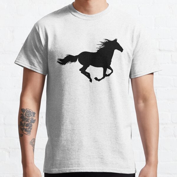 caballo que se ejecuta Camiseta clásica