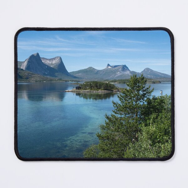Item preview, Wonderful landscapes in Norway. Nordland. Beautiful scenery of Kjerringstraumen Bru (Efjord bridges) on the Efjorden. Another planet background. It is located in Narvik municipality. designed and sold by Maurizio Fabbroni.