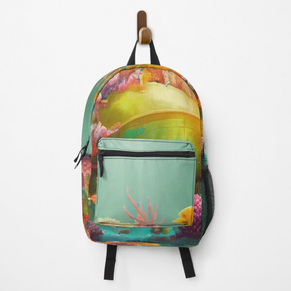 Item preview, Coral Underwater scane with sunken metal Very colorful with fish designed and sold by RileyKyler.