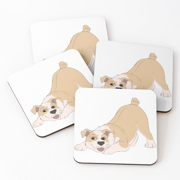 Item preview, English Bulldog (Fawn and White) Sticker designed and sold by CosmicFatality.