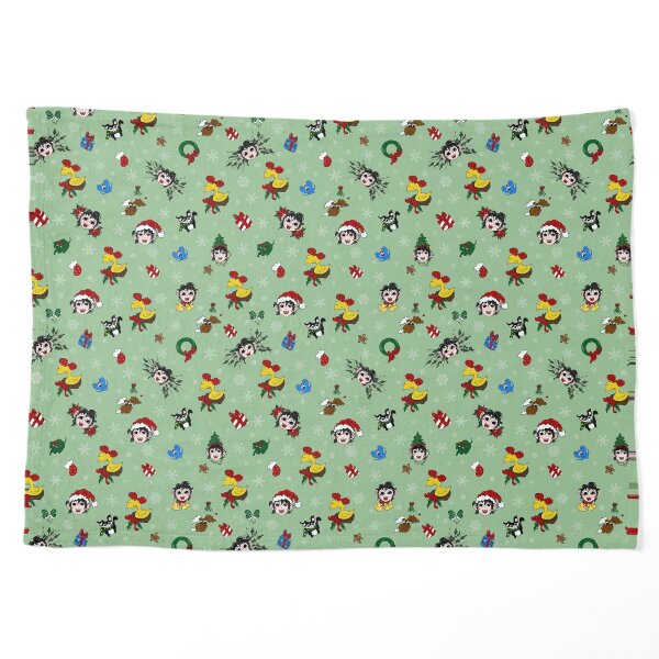 Momo’s Holiday Cheer - snowflake Pet Blanket