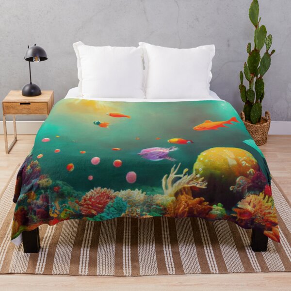 Item preview, Underwater colorful coral and fish designed and sold by RileyKyler.
