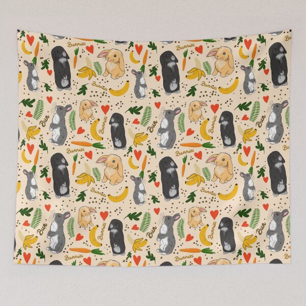 Item preview, Bunnies pattern designed and sold by CarlyMadeThis.