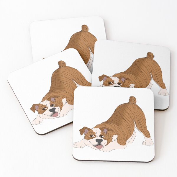 Item preview, English Bulldog (Red Brindle with White) Sticker designed and sold by CosmicFatality.