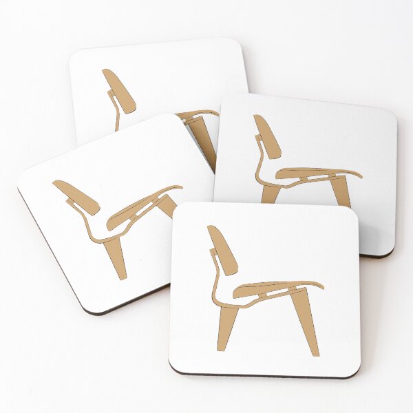 Item preview, Eames Plywood Chair Drawing in brown designed and sold by Rosadraws.