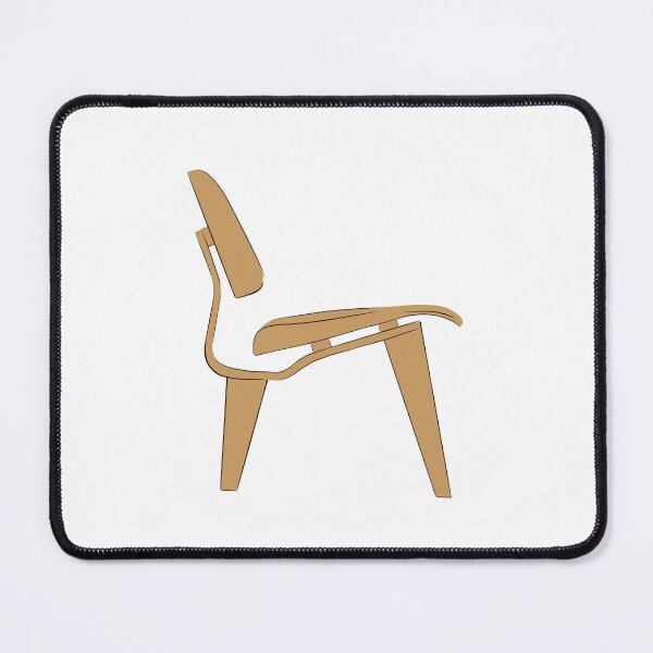 Item preview, Eames Plywood Chair Drawing in brown designed and sold by Rosadraws.