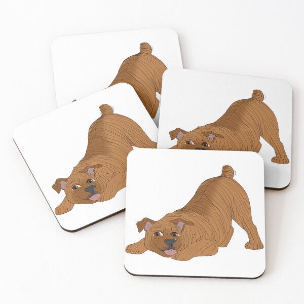 Item preview, English Bulldog (Red Brindle) Sticker designed and sold by CosmicFatality.