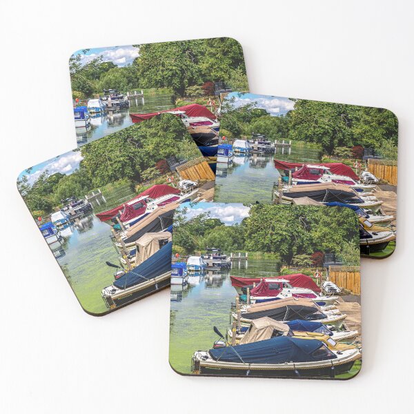 Item preview, Boats Moored Above Goring Mill designed and sold by IanWL.