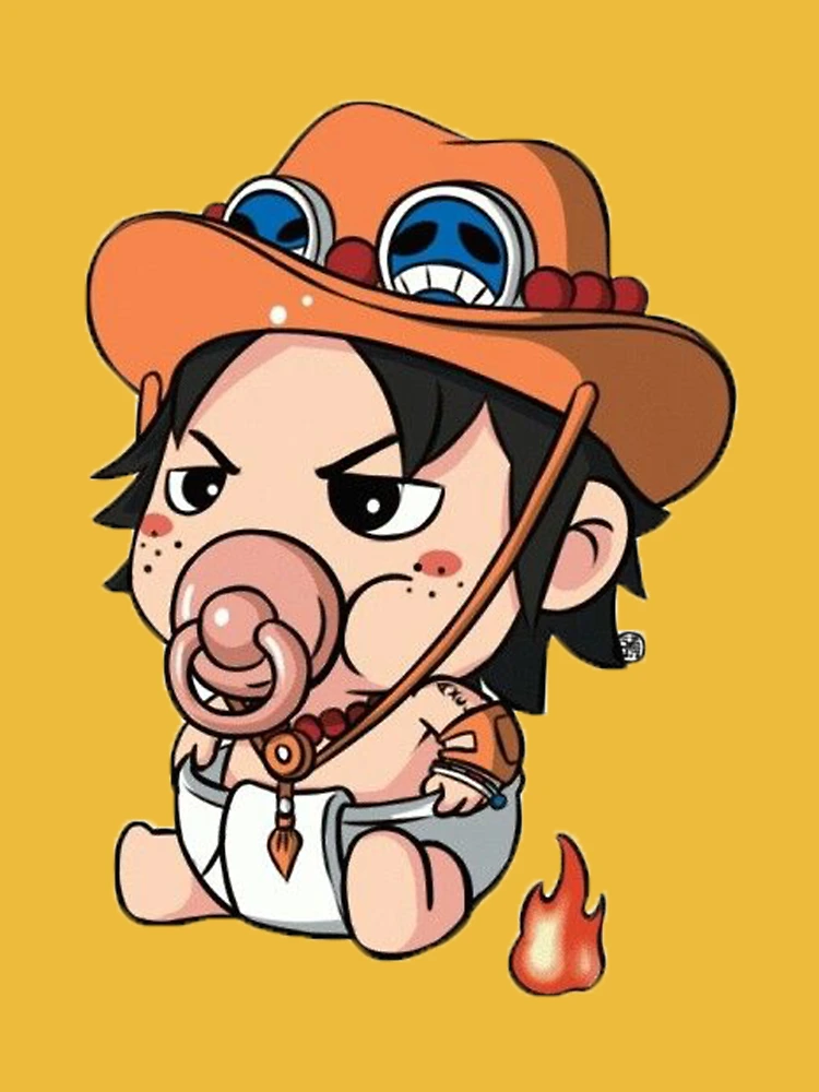 Portgas D ace one piece Baby One-Piece by Swidoni