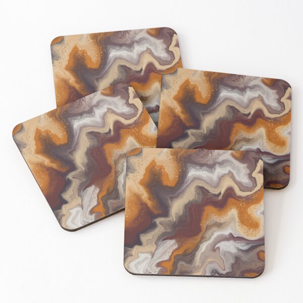 Item preview, Fiery Brown Lava Marbling  designed and sold by DeversDesigns.
