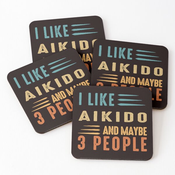 Item preview, I Like Aikido And Maybe 3 People, Funny Aikido, Martial Art Saying designed and sold by Aerial Addicts.