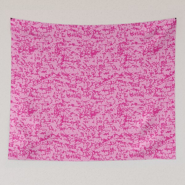 Item preview, Doodle fuchsia pink background. designed and sold by MirBer.