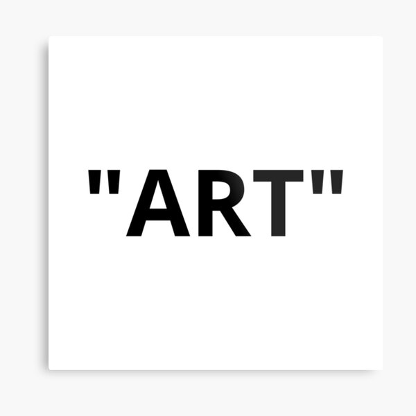 "ART" Quotation Marks Metal Print