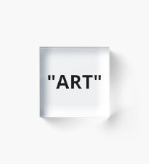 "ART" Quotation Marks Acrylblock