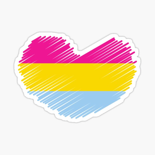 Pansexual Pride Flag Heart Sticker For Sale By Semioddfinds Redbubble 6091