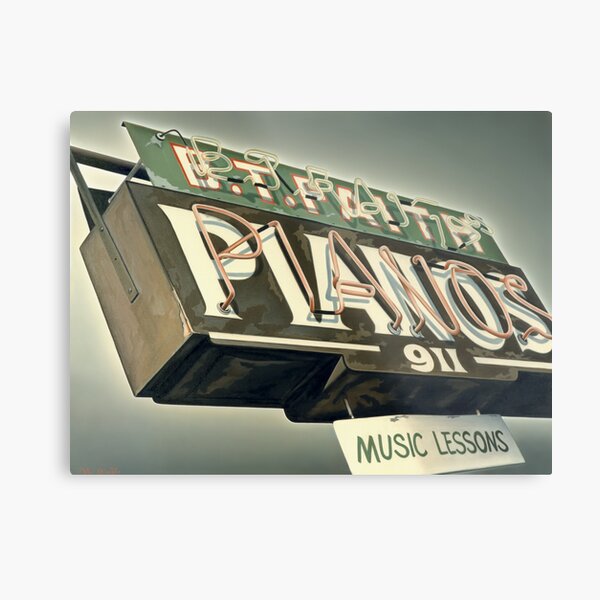 B.T.Faith Pianos Metal Print