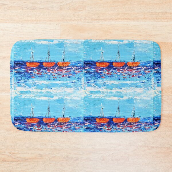 Item preview, Three boats sailing in the sea. designed and sold by Lovazza.