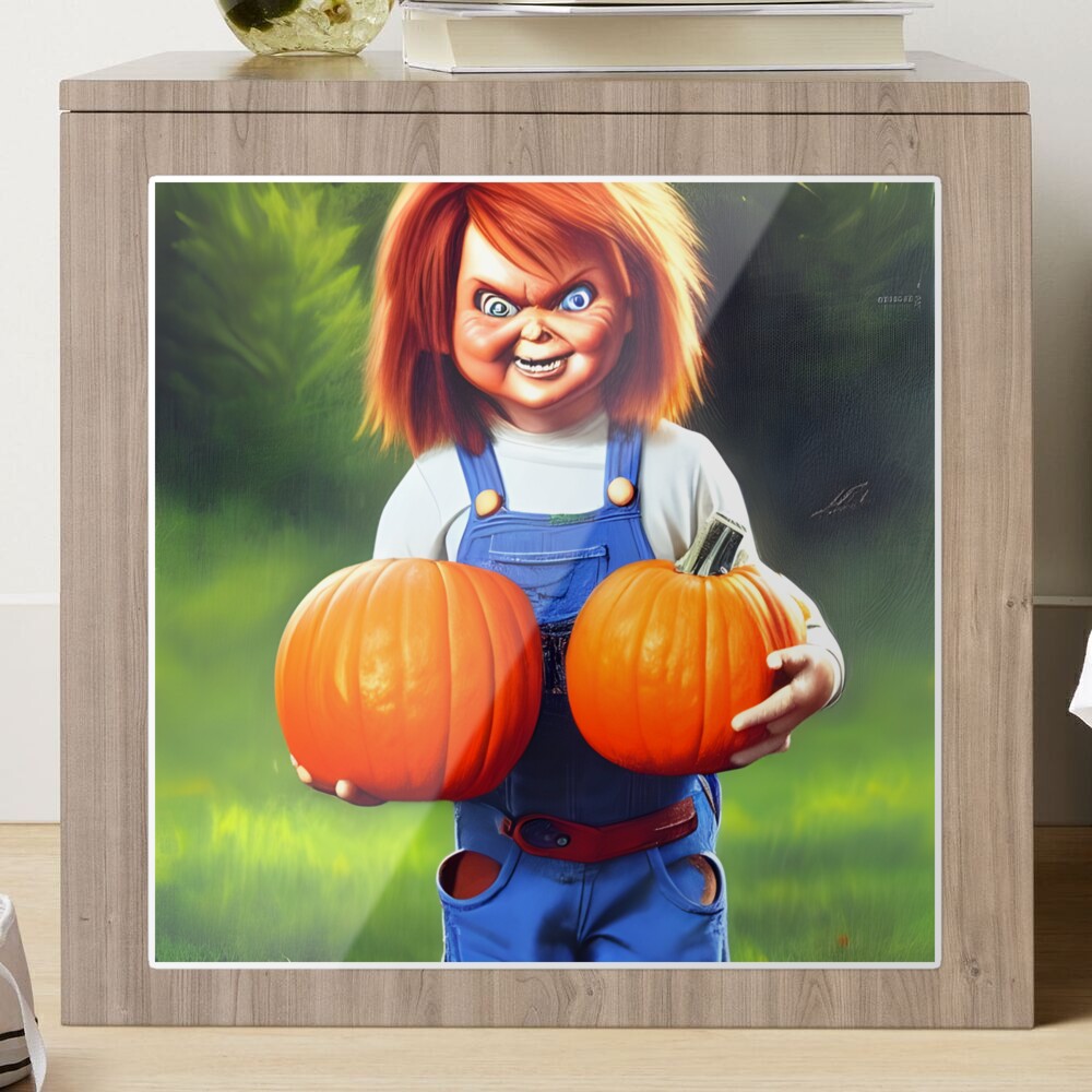 chucky pumpkin painting