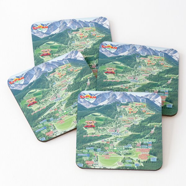 Item preview, Ski Map 06 designed and sold by UncannyCanvas.