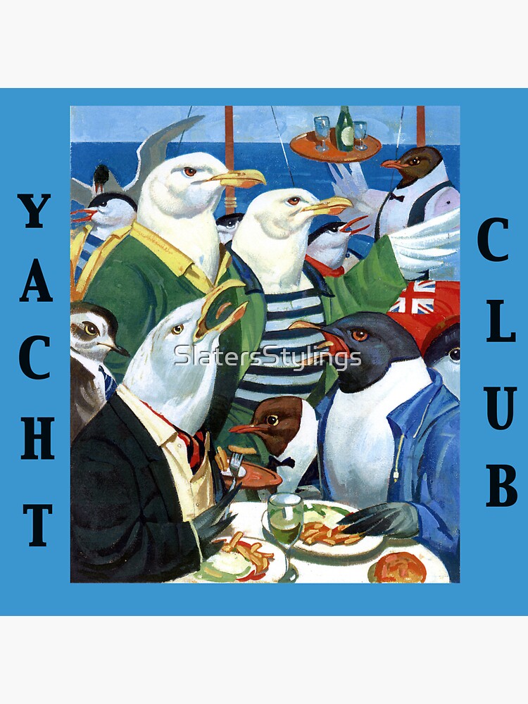 "The Yacht Club Chip Ahoy!" Sticker by SlatersStylings Redbubble
