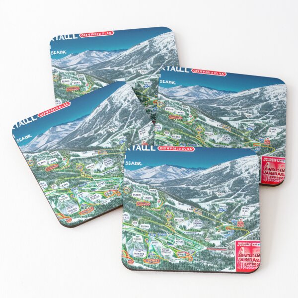 Item preview, Ski Map 03 designed and sold by UncannyCanvas.