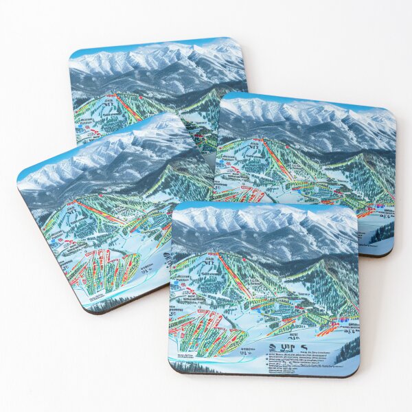 Item preview, Ski Map 02 designed and sold by UncannyCanvas.